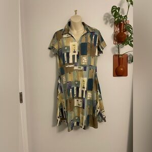 Vintage No Boundaries Jasper Dainty Flower Skater Dress 90s Large